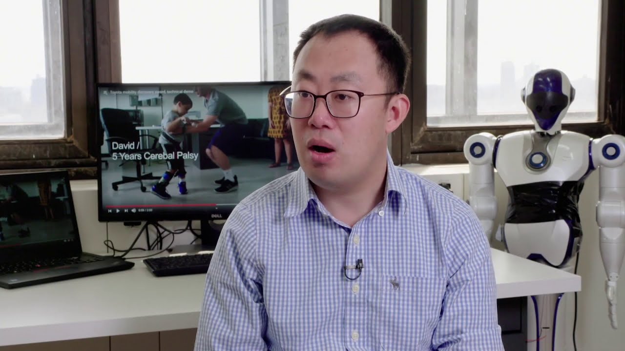 lightweight upper limb soft wearable exoskeleton CUNY TV