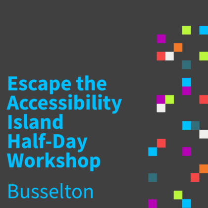 Centre For Accessibility Australia Workshop event artwork
