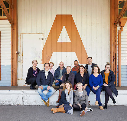 Group shot of the Media on Mars team