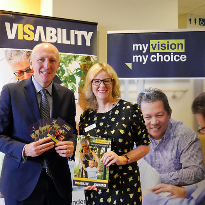 Hon. Stephen Dawson MLC, Minister for Disability at the official launch of VisAbility's My Vision, My Choice platform.