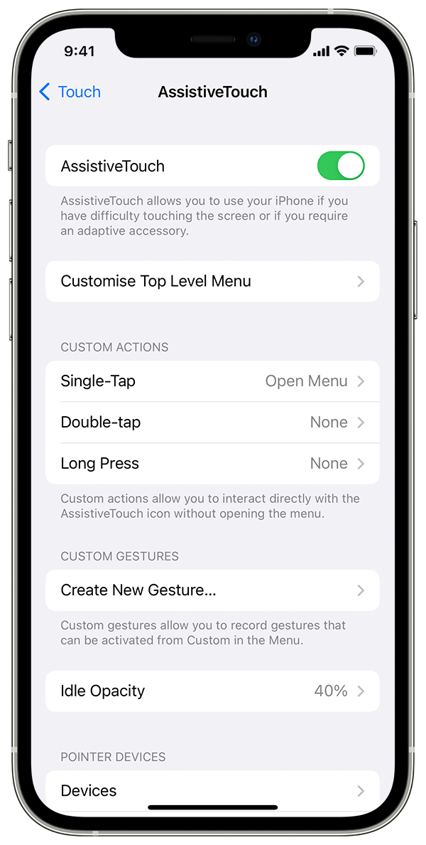 iOS iPhone Centre For Accessibility Australia
