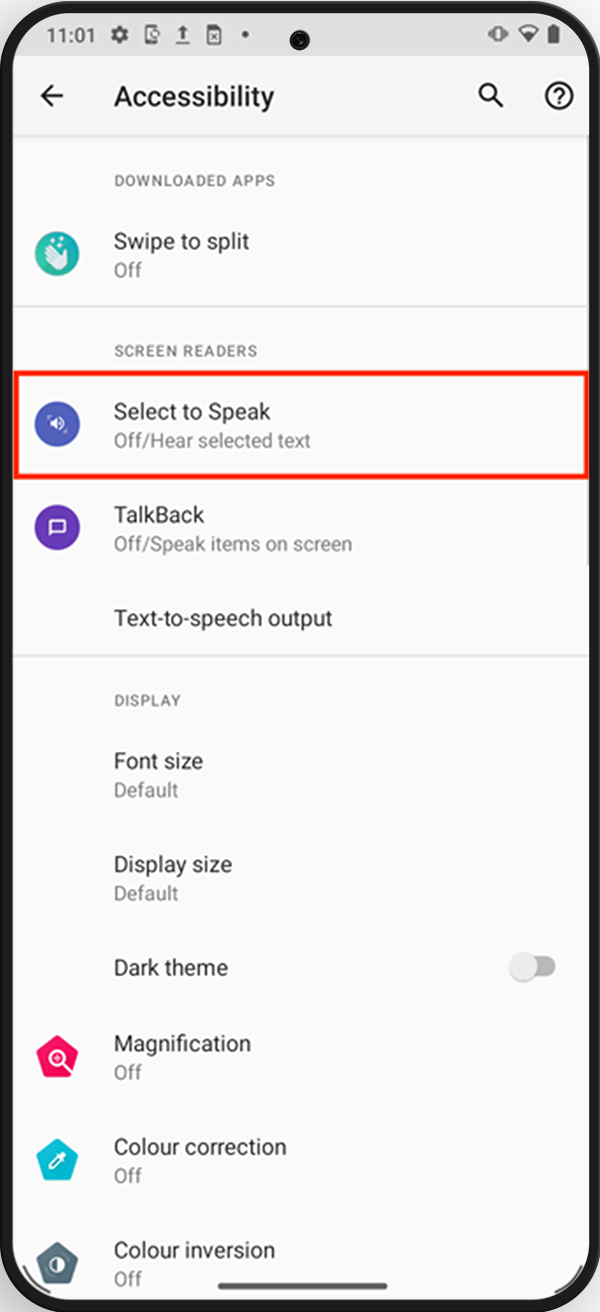 Stock Android Smartphone - Centre For Accessibility Australia