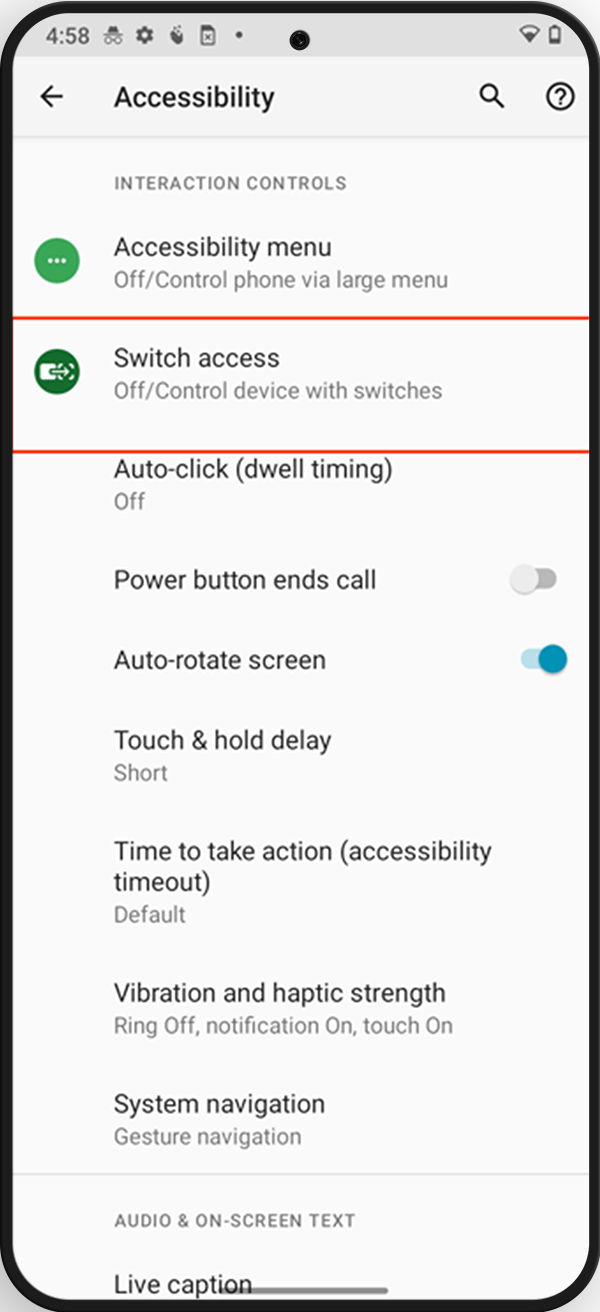 Stock Android Smartphone - Centre For Accessibility Australia