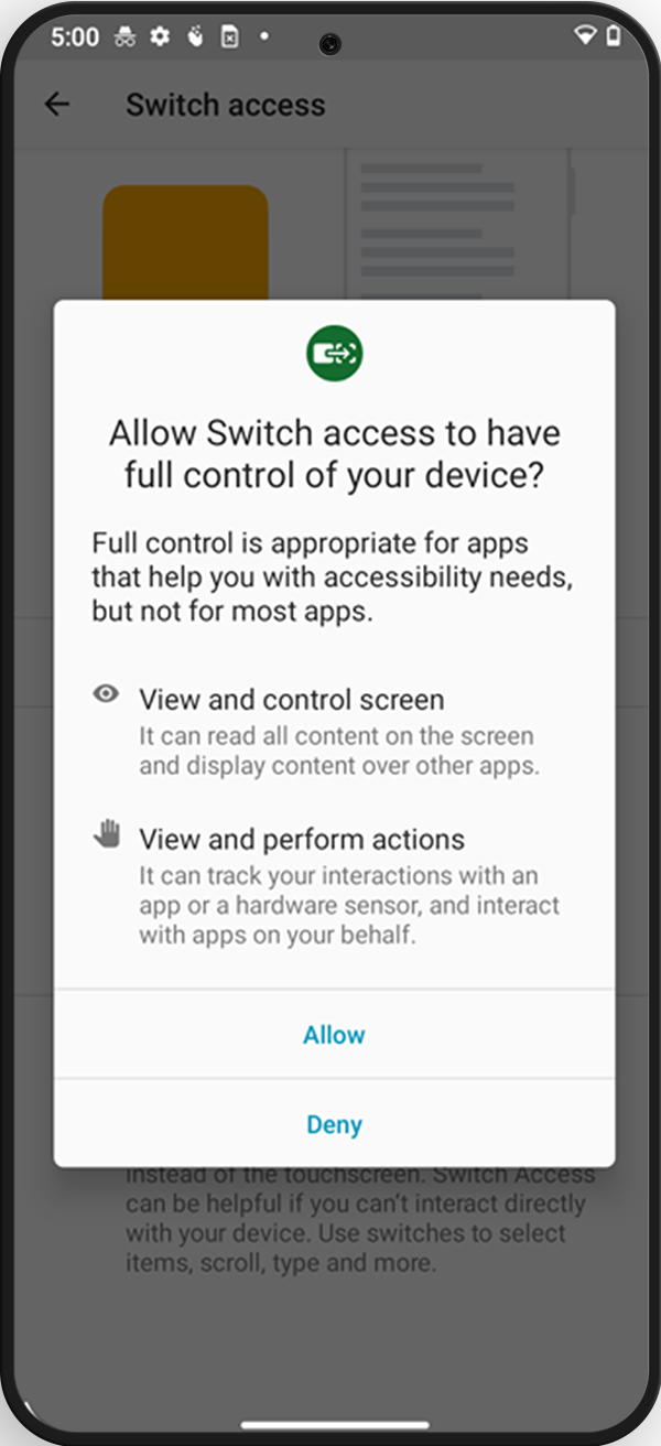 Stock Android Smartphone - Centre For Accessibility Australia