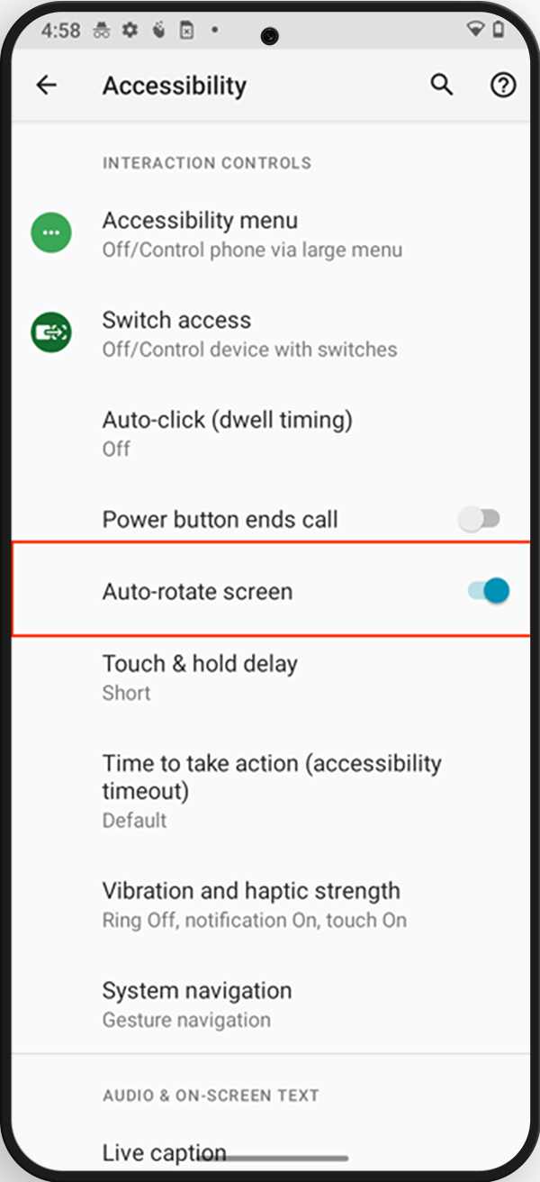 Stock Android Smartphone - Centre For Accessibility Australia