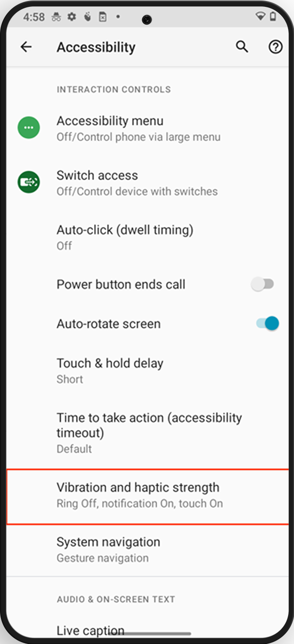 Stock Android Smartphone - Centre For Accessibility Australia