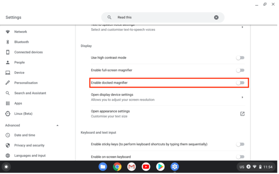 Chrome OS Centre For Accessibility Australia