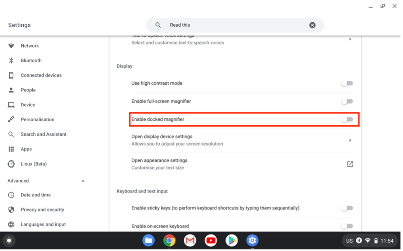 Chrome OS Centre For Accessibility Australia