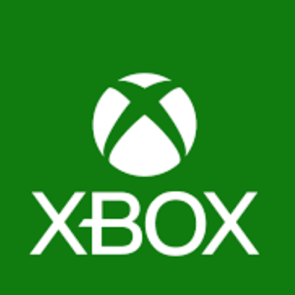 Image logo of XBox, with a green background.