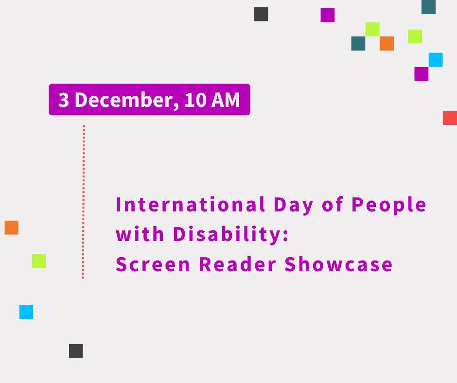 International Day of People with Disabilities Screen Reader Showcase
