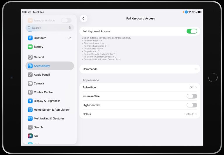 Keeble iOS iPad - Centre For Accessibility Australia