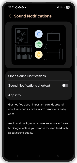 Sound Notifications menu